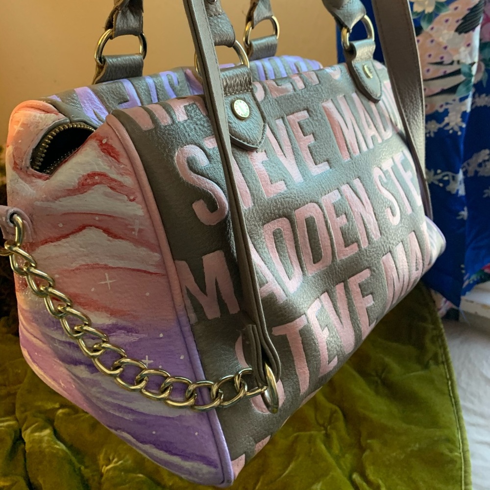 Steve Madden handpainted Clouds Bag